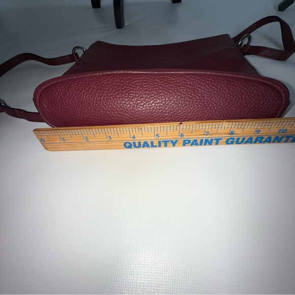 Corder London Elegant Burgundy Crossbody Bag Real Leather like new! - Picture 12 of 16